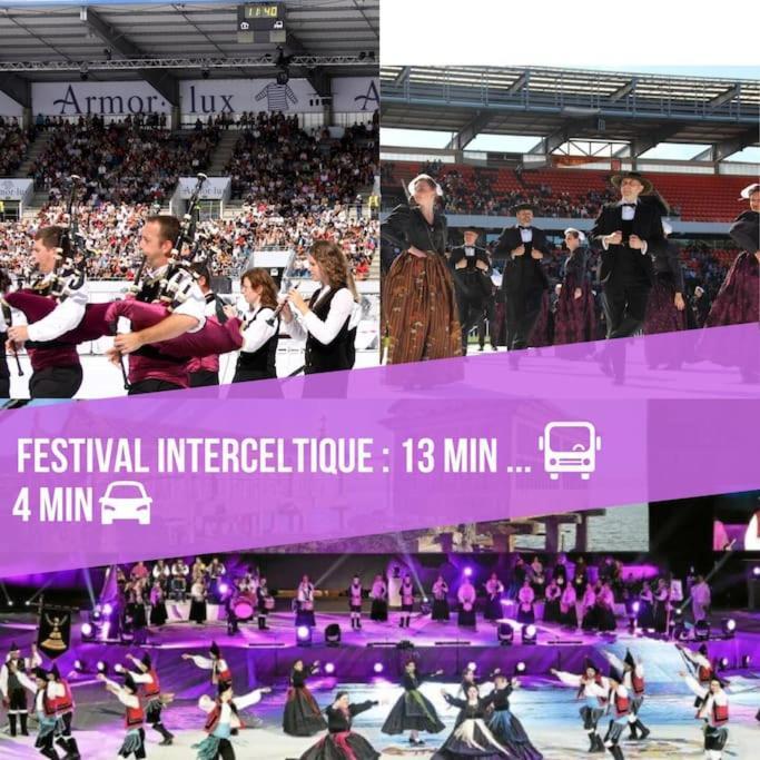 T3 Proche Centre Ville Gare Sncf Plage Avec Parkink Prive Lorient Extérieur photo